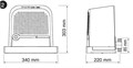 Комплект RBS 800 BDKCE для откатных ворот RBS800BDKCE